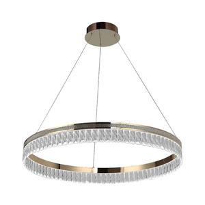 Candelabru cu cristale LED reglabil suspendat pe cablu THALIA LED/55W/230V 3000-6000K + telecomandă imagine