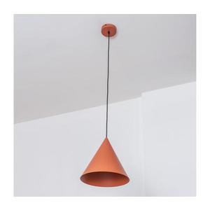 Lampă suspendată pe cablu ETNA II 1xE27/15W/230V, Ø 18, 5 cm, portocalie imagine