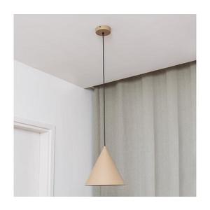 Lustră suspendată pe cablu ETNA II, 1xE27/15W/230V, diametru 25 cm, bej imagine