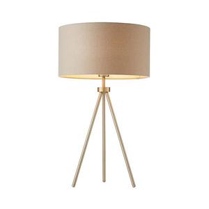 Endon 66986 - Lampă de masă TRI, 1xE27/40W/230V, alamă/bej imagine