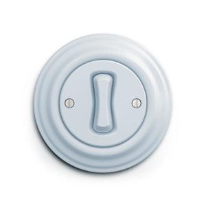 lap - Întrerupător intermediar retro cu ramă nr. 7, albastru imagine