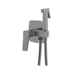 KFA Armatura MALAGA 4529-512-61 Baterie pentru bideu cu pulverizator, montaj încastrat, gri metalizat imagine