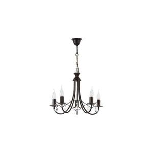 Candelabru cu lanț ANGELIKA 5xE14/10W/230V negru imagine