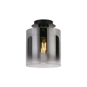 Searchlight 88911-1BK - Plafonieră de tavan SWEDEN 1xE27/60W/230V Ø22 cm negru/sticlă fumurie imagine