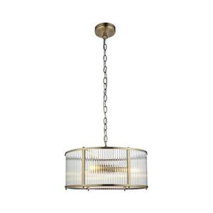 Endon 106282 - Lustră cu lanț RIDGETON 3xE14/6W/230V alamă imagine