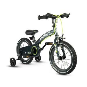 QPlay - Bicicletă pentru copii 14" MINIBY 3în1 gri imagine