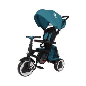 QPlay - Tricicletă 3 în 1 pentru copii RITO EVA PLUS turcoaz imagine