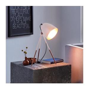 Eglo 49727 - Lampă de masă CHESTER, 1xE27/60W/230V, alb/cupru imagine