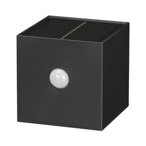 -LED Aplica solară de perete cu senzor LED/1W/3, 7V 1200 mAh IP44 neagră imagine