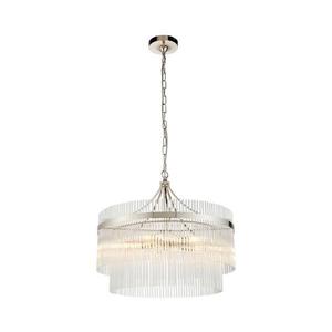 Endon 104112 - Candelabru suspendat MARIETTA 5xE14/7W/230V crom lucios/sticlă clară imagine