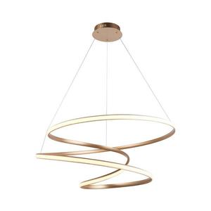 Endon 97639 - Lustră LED reglabilă suspendată pe cablu TWIRL LED/88W/230V 3000K, aurie imagine