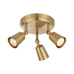 Markslöjd 108980 - Spot aplicat TINY, 3 x GU10, 7W, 230V, alamă imagine