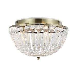 Markslöjd 109031 - Plafonieră pentru baie ESTELLE 3xG9/20W/230V Ø 30 cm IP44 alamă imagine