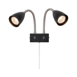 Markslöjd 108901 - Aplică spot de perete CIRO, 2xGU10/7W/230V, negru imagine