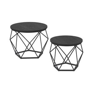 Set 2 mese de cafea TALIA, negre imagine