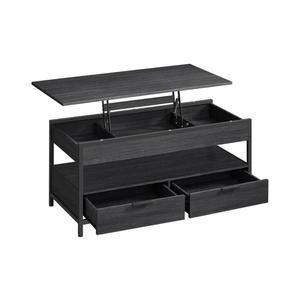 Măsuță de cafea NYRO cu blat rabatabil, neagră imagine