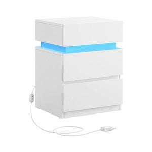 Noptieră SMARTIE cu iluminare, albă imagine