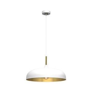 Lustră pe cablu Brilagi ABRAHAM 1xE27/60W/230V d. 45 cm alb imagine