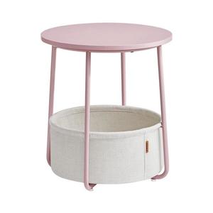 Măsuță laterală NOIRA roz/albă imagine