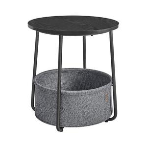 Măsuță laterală NOIRA, negru/gri imagine