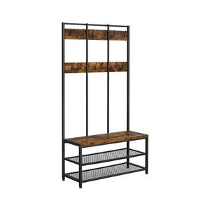 Cuier de podea NAVOR, maro/negru imagine