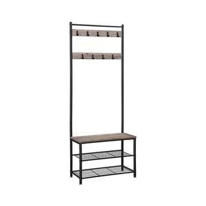 Cuier de podea NAVOR, maro/negru imagine