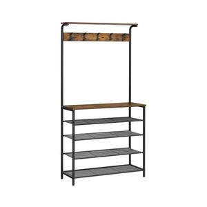 Cuier de podea NAVOR, maro/negru imagine