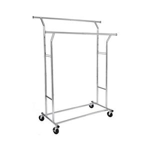 Cuier mobil de podea LINEA, argintiu imagine