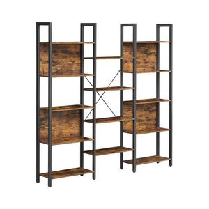 Bibliotecă NAVARO maro/negru imagine