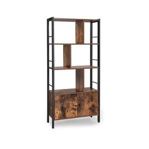 Bibliotecă NAVARO, maro/negru imagine