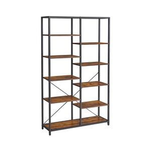 Bibliotecă NAVARO maro/negru imagine