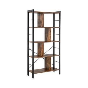 Bibliotecă NAVARO maro/negru imagine