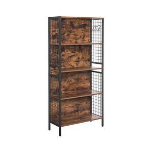 Bibliotecă NAVARO maro/negru imagine