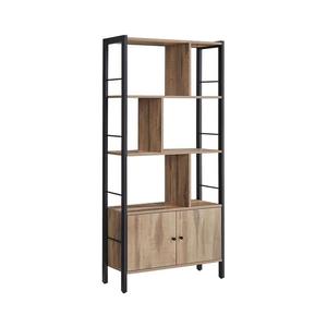 Bibliotecă NAVARO maro/negru imagine