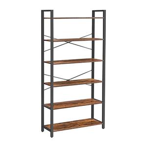 Bibliotecă NAVARO maro/negru imagine