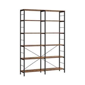 Bibliotecă NAVARO maro/negru imagine