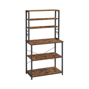 Etajeră pentru bucătărie MARGE, maro/negru imagine