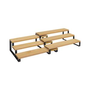 Set de 2 suporturi pentru condimente MARGE, negru/maro imagine