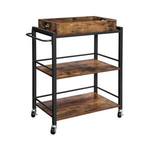 Măsuță de servire MARGE maro/negru imagine