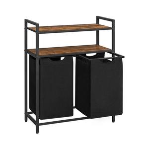 Coș pentru rufe REX maro/negru imagine