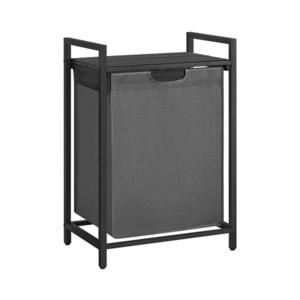 Coș pentru rufe REX, negru/gri imagine