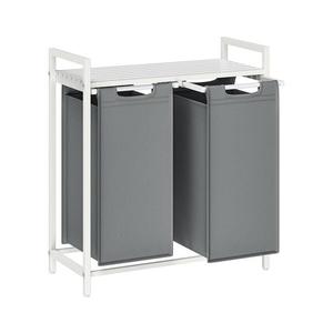 Coș pentru rufe REX alb/gri imagine