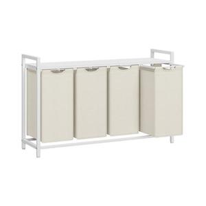 Coș pentru rufe REX, alb imagine