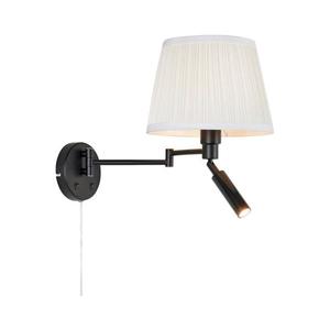 Markslöjd 109016 - Lampă de perete LED PIVOT 1xE27/40W/230V + LED/4W, crem/negru imagine