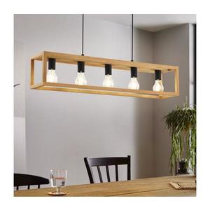 Eglo 32143 - Lustră suspendată pe cablu BLACKCROWN 5xE27/40W/230V maro imagine