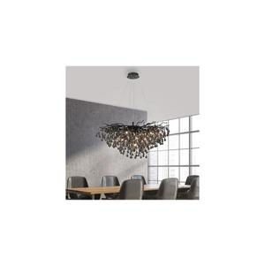 Paul Neuhaus 2192-18 - Lustră suspendată pe cablu ICICLE 10xG9/40W/230V 50x100 cm negru imagine