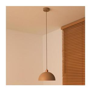 - Lustră suspendată pe cablu IRONLINE 1xE27/15W/230V, Ø 27 cm, bej/cupru imagine