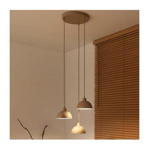 - Lampă suspendată pe cablu IRONLINE, 3xE27/15W/230V, bej imagine