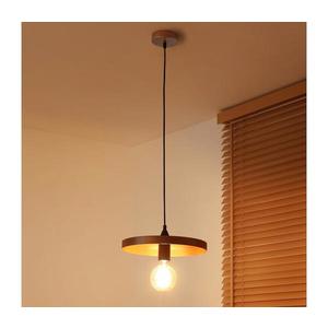 - Pendul cu cablu IRONLINE, 1 x soclu E27, max. 15 W, 230 V, Ø 30 cm, cupru/negru imagine