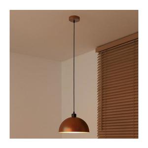 - Lustră suspendată pe cablu IRONLINE 1xE27/15W/230V Ø27 cm, cupru/negru imagine